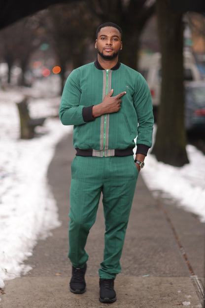 The “Urban Emerald” Set - Coordinated Bomber &amp; Trouser