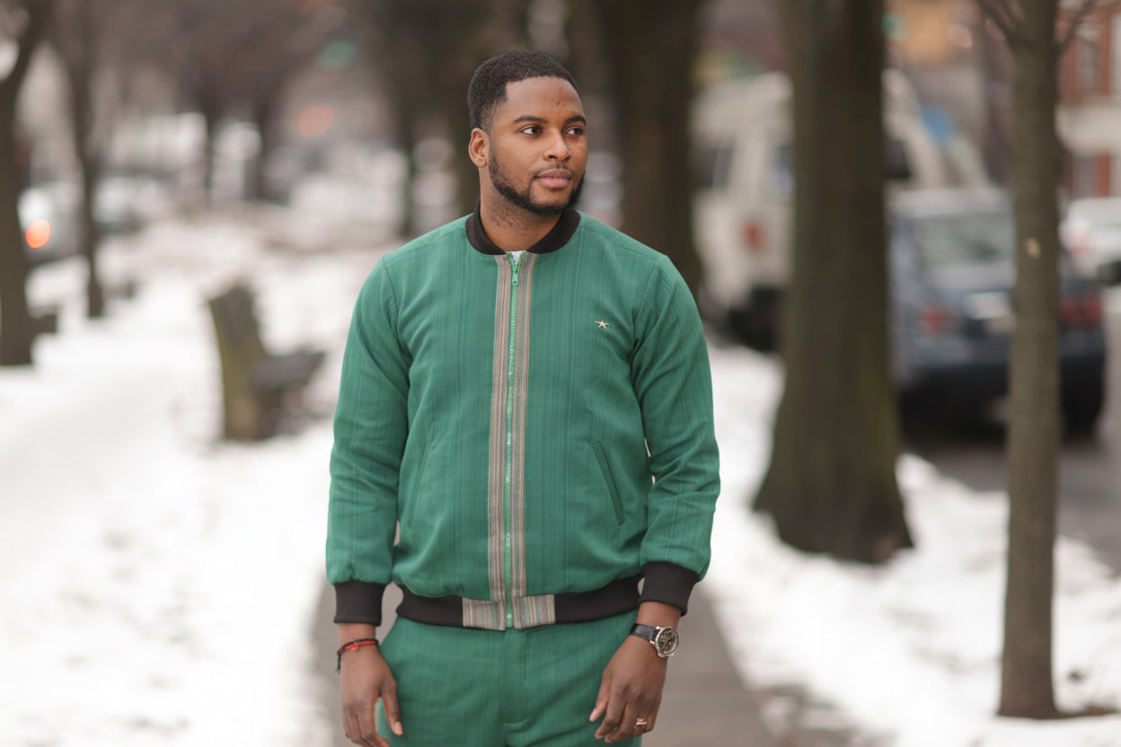 The “Urban Emerald” Set - Coordinated Bomber &amp; Trouser