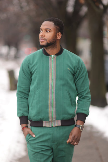 The “Urban Emerald” Set - Coordinated Bomber &amp; Trouser